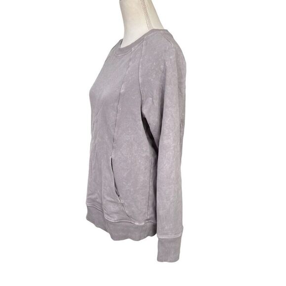 Lululemon Scuba Crew Washed Lunar Rock Grey Size 10 - Picture 2 of 7